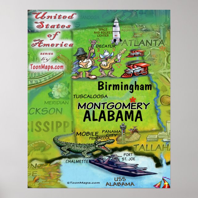 Alabama USA Poster (Vorne)