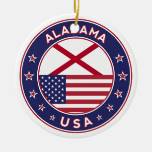 Alabama, USA Staaten, Alabama Keramik Ornament
