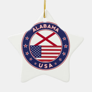 Alabama, USA Staaten, Alabama T - Shirt, Alabama Keramik Ornament
