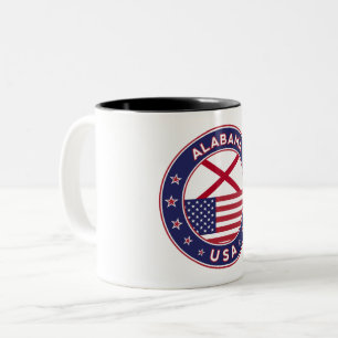 Alabama, USA States, Alabama, Zweifarbige Tasse