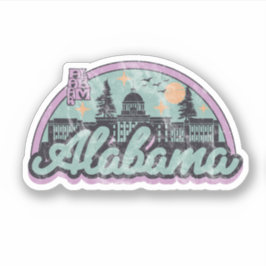 Alabama Vintag Retro Aufkleber