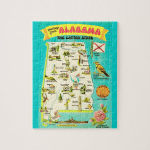 Alabama Vintage 8X10 Postkarte
