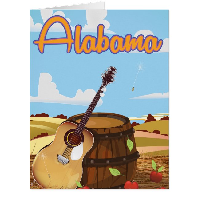 Alabama Vintage Reiseplakat (Vorderseite)