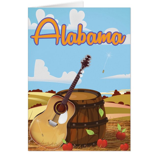 Alabama Vintage Reiseplakat (Vorne)