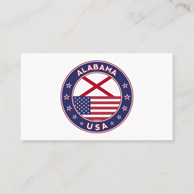 Alabama Visitenkarte (Vorderseite)