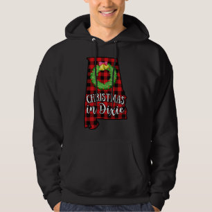 Alabama Weihnachten in Dixie Buffalo Roter Kariert Hoodie