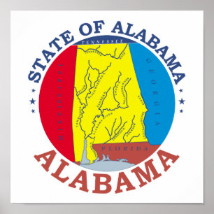Alabama-Zeichen Poster