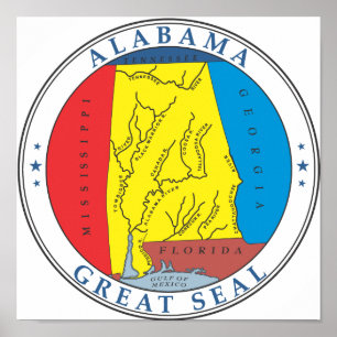Alabama-Zeichen Poster