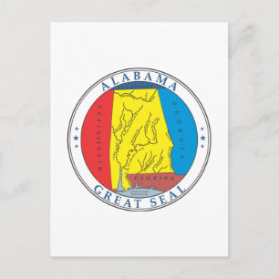 Alabama-Zeichen Postkarte