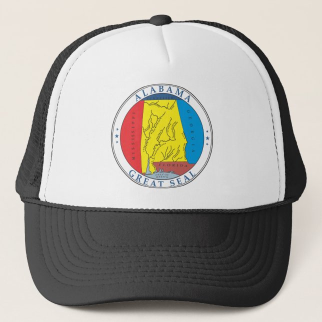 Alabama-Zeichen Truckerkappe (Vorderseite)