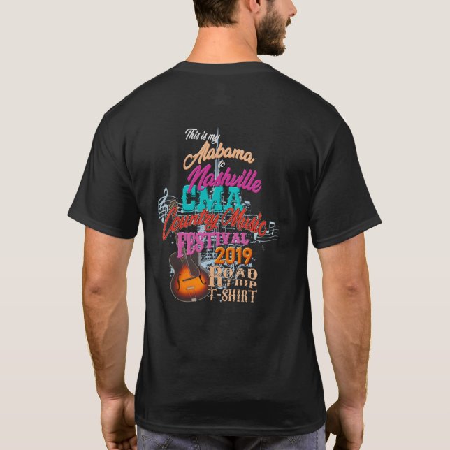 Alabama zu den Musik-Festival-T - Shirts (Rückseite)