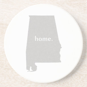 Alabama-Zuhause-Silhouette-Staatskarte Untersetzer