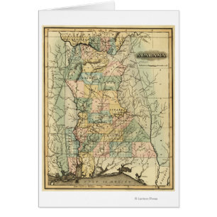 AlabamaPanorama Karte Alabama