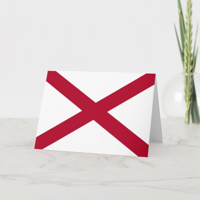 Alabamian Flag, Flag of Alabama Karte (Vorderseite)