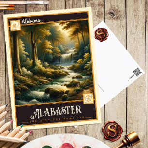 Alabaster, Alabama   VINTAG Postkarte
