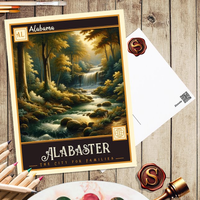 Alabaster, Alabama | VINTAG Postkarte (Von Creator hochgeladen)