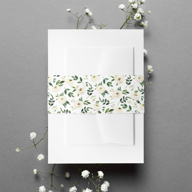 Alabaster Floral Pattern Einladungsbanderole (Von Creator hochgeladen)