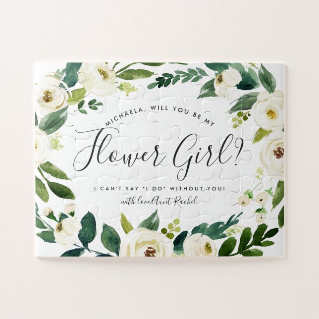 Alabaster Floral | Personalisiert sei mein Blumenm (Horizontal)