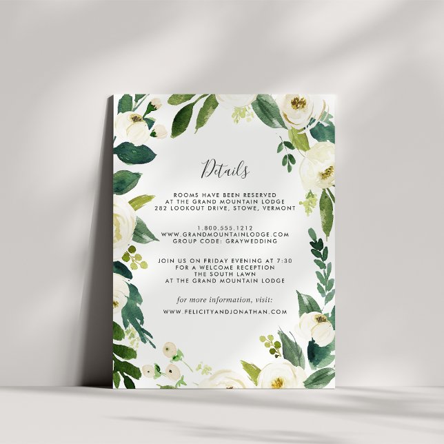 Alabaster Guest Information Card Begleitkarte (Von Creator hochgeladen)