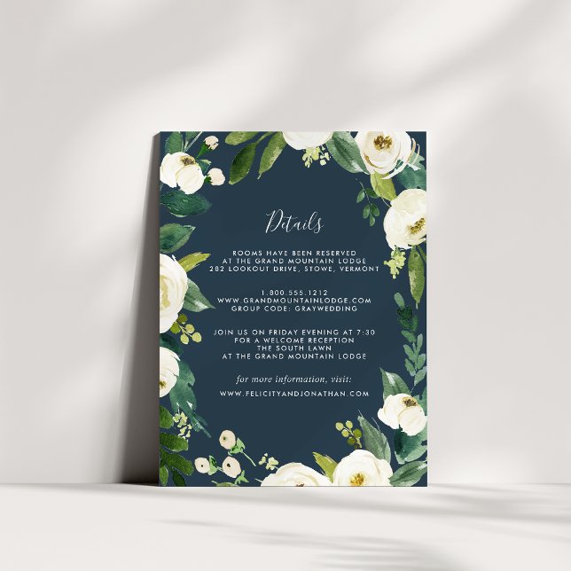 Alabaster Guest Information Card Begleitkarte (Von Creator hochgeladen)