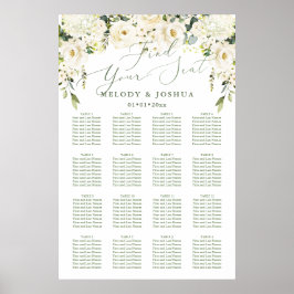 Alabaster-Rose für Wasserfarben Poster