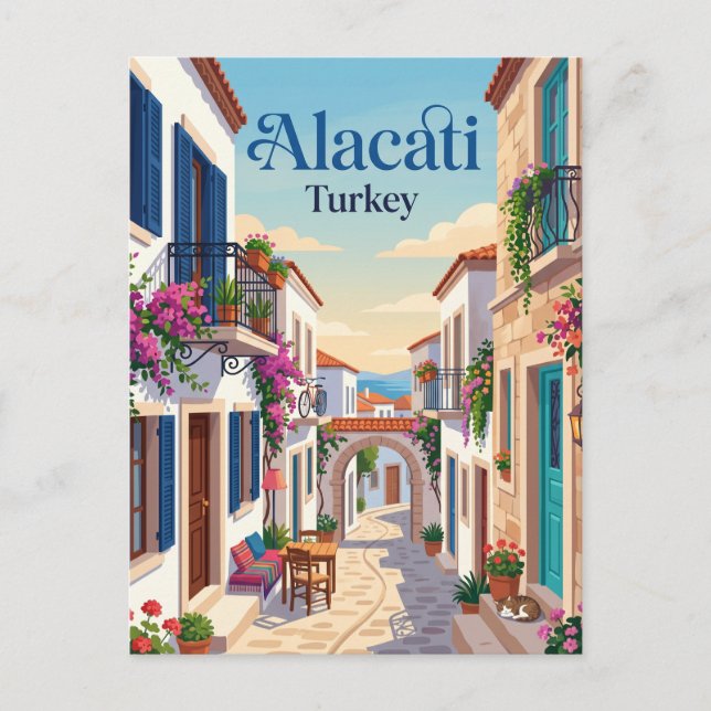 Alacati Türkei Postkarte (Vorderseite)