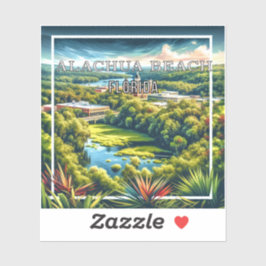 Alachua Beach Florida 3 Inch Vinyl Sticker