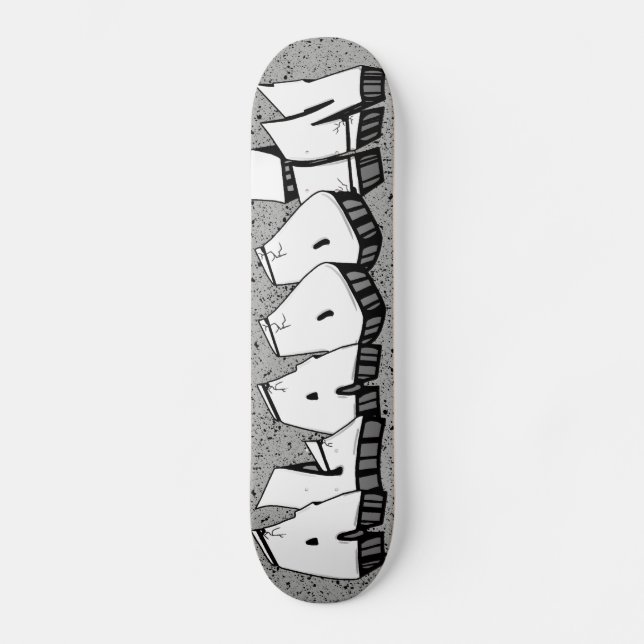 ALADDIN GRAFFITI NOM SKATEBOARD CUSTOM SKATE DECK (Recto)