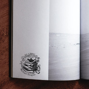 Aladdin Lamp Custom Ex Libris, Buch Gummistempel