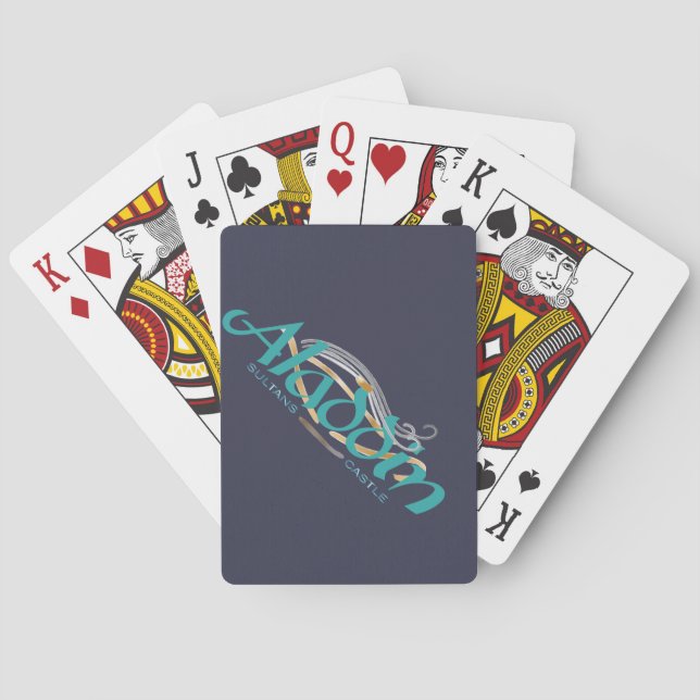 Aladdin Sultans Castle Bicycle Poker Cards Spielkarten (Rückseite)