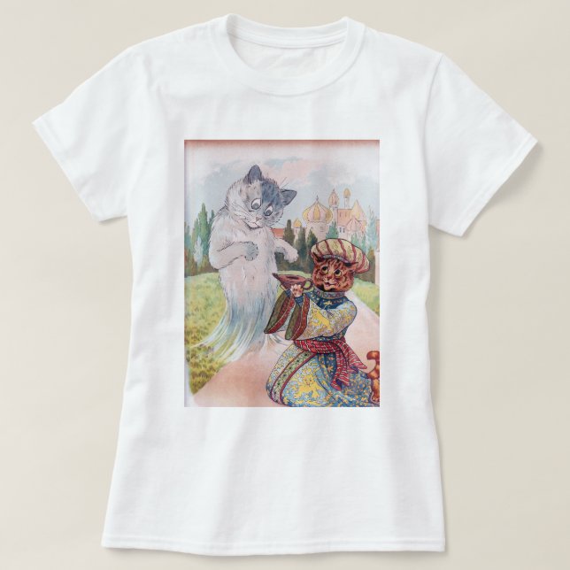 Aladdin und die Magic Lamp, Louis Wain T-Shirt (Design vorne)