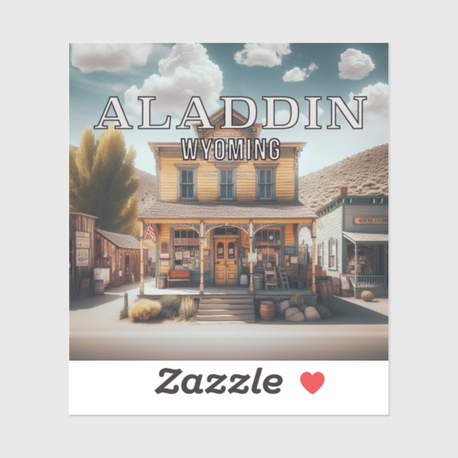 Aladdin Wyoming 3 Zoll Vinyl Sticker (Blatt)
