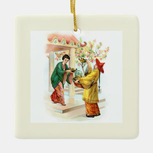 Aladins Lampe Keramikornament
