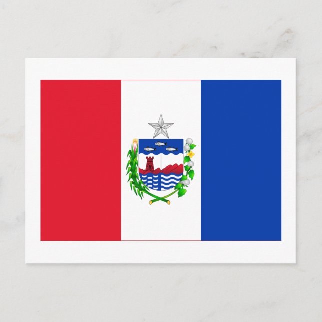 Alagoas, Flagge Brasiliens Postkarte (Vorderseite)