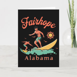 Alama Fairhope Surfer Al Surfen Strand Urlaub Karte