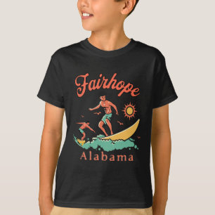 Alama Fairhope Surfer Al Surfen Strand Urlaub T-Shirt