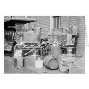 Alambic de moonshine confisqué, 1922