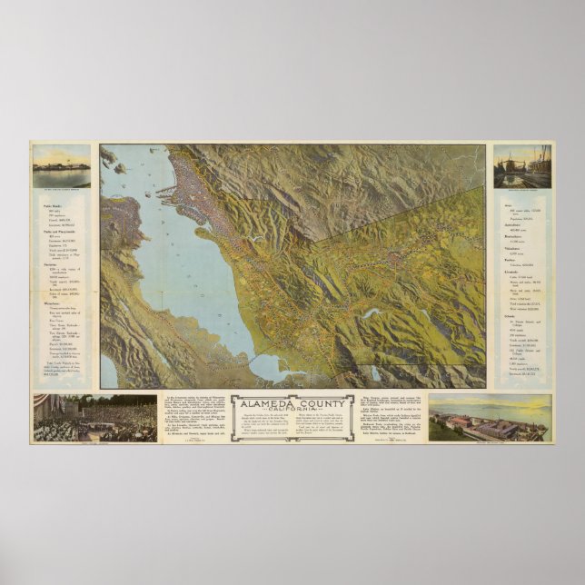 Alameda Landkreis, Kalifornien Poster (Vorne)