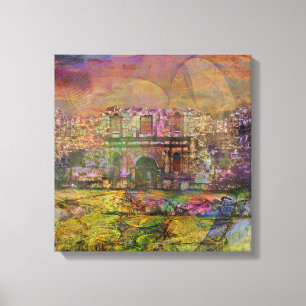 Alamo - Nach dem Herbst - Square Leinwand Art Coll