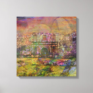 Alamo - Nach dem Herbst - Square Leinwand Art Coll