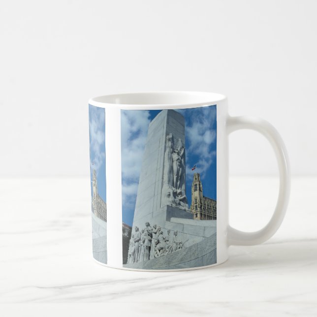 Alamo quadratischer Cenotaph, San Antonio, Texas, Kaffeetasse (Rechts)