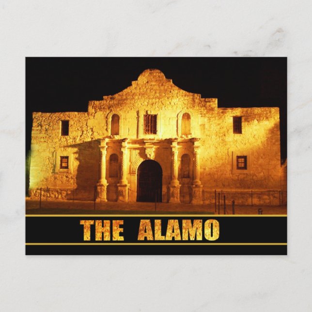 Alamo, San Antonio, Texas Postkarte (Vorderseite)