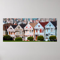 ALAMO SQUARE GESPALTETE LADIEN VON SAN FRANCISCO
