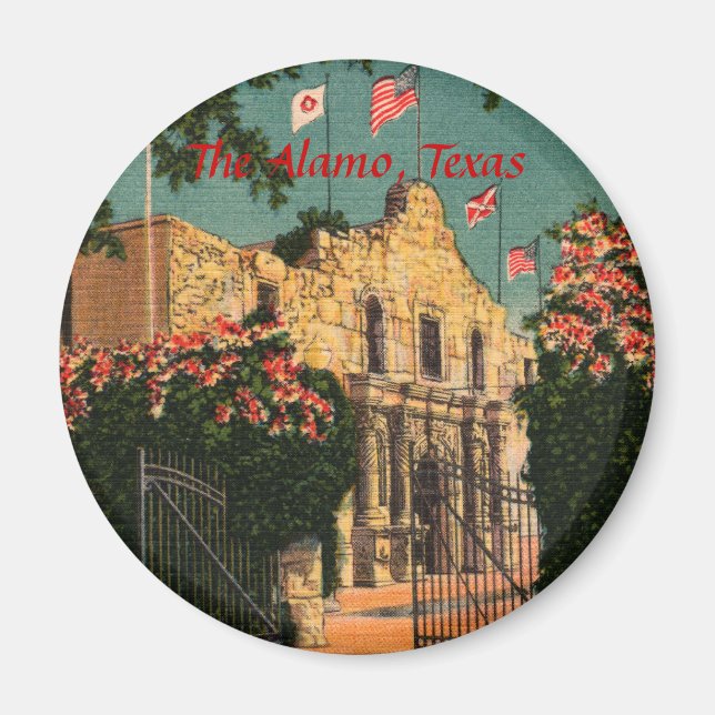 Alamo Vintag Texas Magnet (Vorne)