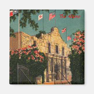 Alamo Vintag Texas Magnet