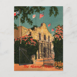 Alamo Vintag Texas Postkarte