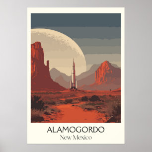 Alamogordo New Mexico Wüstenmond Poster