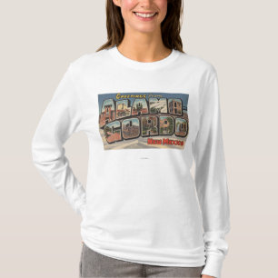 Alamongordo, New Mexiko - große Buchstabe-Szenen T-Shirt