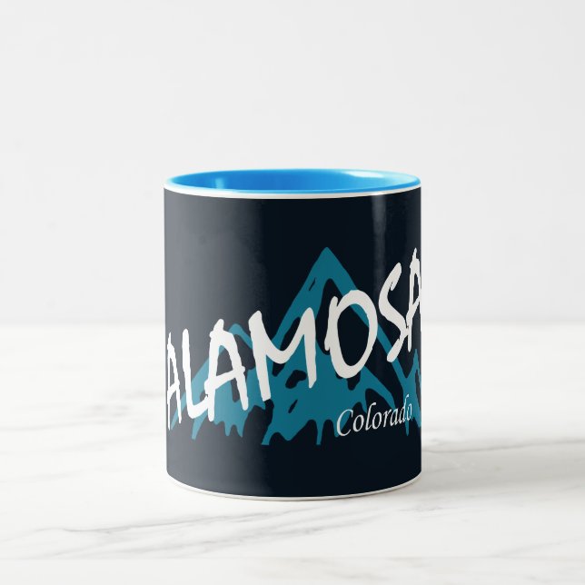 Alamosa Colorado Zweifarbige Tasse (Mittel)