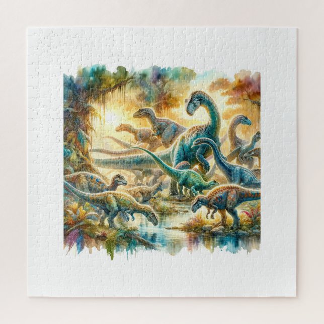 Alamosaurus Dinosaurs 060624AREF126 - Watercolor (Vertikal)